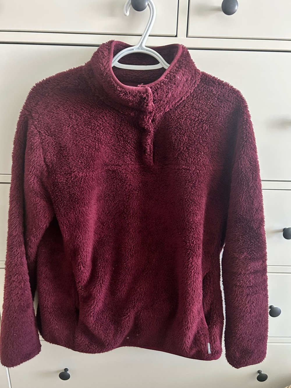 Eddie Bauer Plush Half-Zip Pullover - Deep purple/burgundy